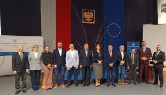 Członkowie Komisji oraz Dyrekcja Zespołu Szkół Centrum Kształcenia Rolniczego w Bydgoszczy