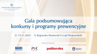 Uroczysta Gala podsumowująca działalność prewencyjną Okręgowego Inspektoratu Pracy w Bydgoszczy 19.11.2025 r.