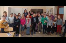 Uczestnicy półkolonii w Szkole Podstawowej nr 2 w Nakle nad Notecią