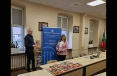 Grzegorz Piątek, Wójt Gminy Inowrocław z inspektorem pracy, Agatą Myszak-Puchowską