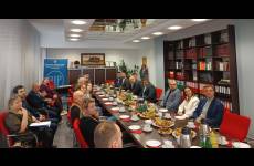 Uczestnicy spotkania w ramach Porozumienia dla Bezpieczeństwa w Budownictwie w województwie Kujawsko-Pomorskim