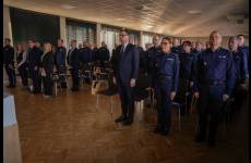 Uczestnicy odprawy rocznej kujawsko-pomorskiej Policji 