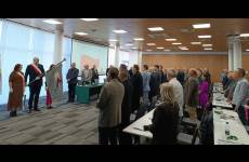 Uczestnicy oraz goście Zjazdu Delegatów Krajowego Związku Zawodowego Ciepłowników