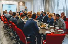 Uczestnicy spotkania w ramach Porozumienia dla Bezpieczeństwa w Budownictwie w województwie Kujawsko-Pomorskim