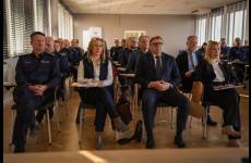 Uczestnicy odprawy rocznej kujawsko-pomorskiej Policji 