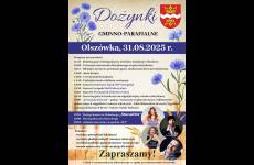 Plakat promujący Dożynki Gminno-Parafialne w Olszówce