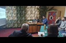 Inspektorzy pracy i uczestnicy szkolenia w Cechu Rzemiosł Różnych w Chełmnie 