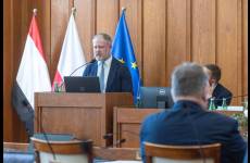 Grzegorz Meler, Zastępca Okręgowego Inspektora Pracy w Bydgoszcz podczas wystąpienia 