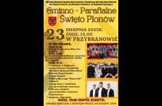 Plakat promujący Dożynki w Przybranowie