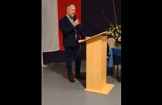 Grzegorz Meler, Zastępca Okręgowego Inspektora Pracy w Bydgoszczy podczas przemówienia na Posiedzeniu Komisji ds. Bezpieczeństwa i Higieny Pracy w Rolnictwie przy Okręgowym Inspektorze Pracy w Bydgoszczy