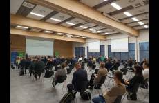 Uczestnicy konkursu podczas pisania testu