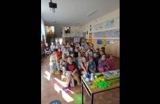 Uczniowie Szkoły Podstawowej w Mycielewie podczas szkolenia