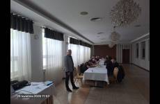 Inspektor pracy Marek Nowakowski podczas szkolenia