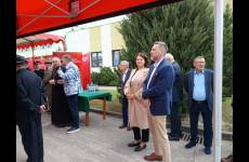 Sylwia Krawczyk, p.o. Okręgowego Inspektora Pracy w Bydgoszczy podczas obchodów Dnia Strażaka w Szkole Podoficerskiej Państwowej Straży Pożarnej w Bydgoszczy
