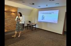 Sylwia Krawczyk, p.o. Okręgowego Inspektora Pracy w Bydgoszczy podczas wystąpienia