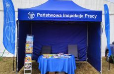 Stoisko OIP w Bydgoszczy na dożynkach wojewódzkich