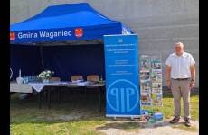 Stoisko Okręgowego Inspektoratu Pracy w Bydgoszczy na Dożynkach w Wagańcu