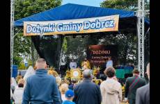 Scena na Dożynkach Gminy Dobrcz w Kusowie