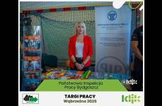 Stoisko Okręgowego Inspektoratu Pracy w Bydgoszczy na Targach Pracy w Wąbrzeźnie 