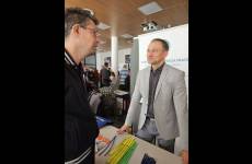 Stoisko Okręgowego Inspektoratu Pracy na Targach Pracy i Współpracy dla Osób z Niepełnosprawnościami