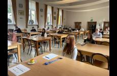 Uczestnicy Konkursu Wiedzy o Zasadach BHP „Bezpiecznie od startu”