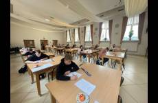 Uczestnicy Konkursu Wiedzy o Zasadach BHP „Bezpiecznie od startu”