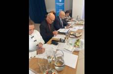 Członkowie Komisji Konkursu Wiedzy o Zasadach BHP „Bezpiecznie od startu”