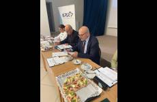 Członkowie Komisji Konkursu Wiedzy o Zasadach BHP „Bezpiecznie od startu”