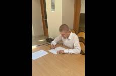 Uczestnik Konkursu Wiedzy o Zasadach BHP „Bezpiecznie od startu”