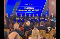 Laureaci podczas uroczystej Gali Państwowej Inspekcji Pracy 