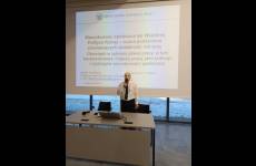 Gabriel Tyszkiewicz, inspektor pracy główny specjalista w Okręgowym Inspektoracie Pracy w Bydgoszczy podczas wystąpienia