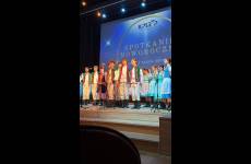 Zespół Pieśni i Tańca Płomienie podczas występu artystycznego