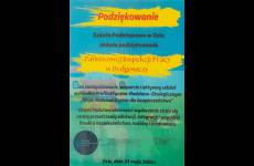 Podziękowanie dla Okręgowego Inspektoratu Pracy w Bydgoszczy  za udział w wydarzeniu